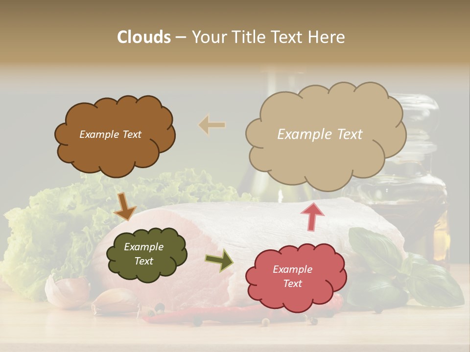 Slice Cutting Cow PowerPoint Template