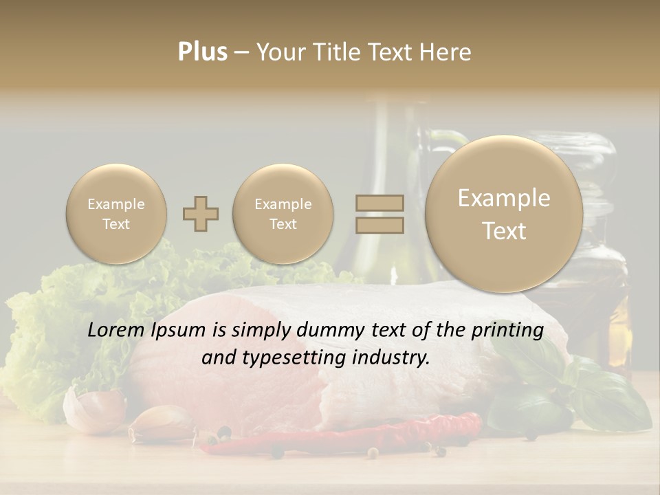 Slice Cutting Cow PowerPoint Template