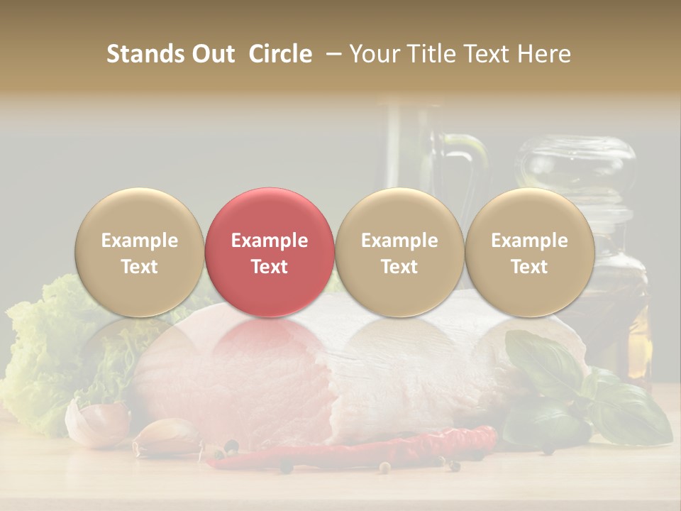 Slice Cutting Cow PowerPoint Template