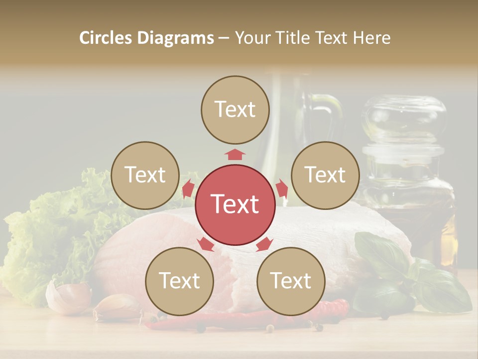 Slice Cutting Cow PowerPoint Template