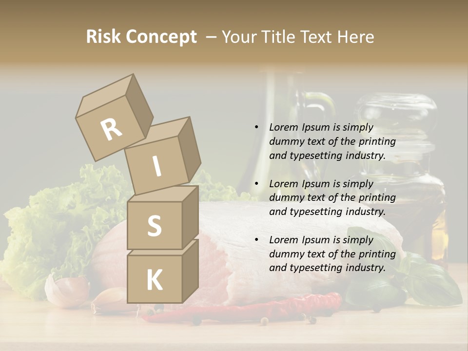 Slice Cutting Cow PowerPoint Template