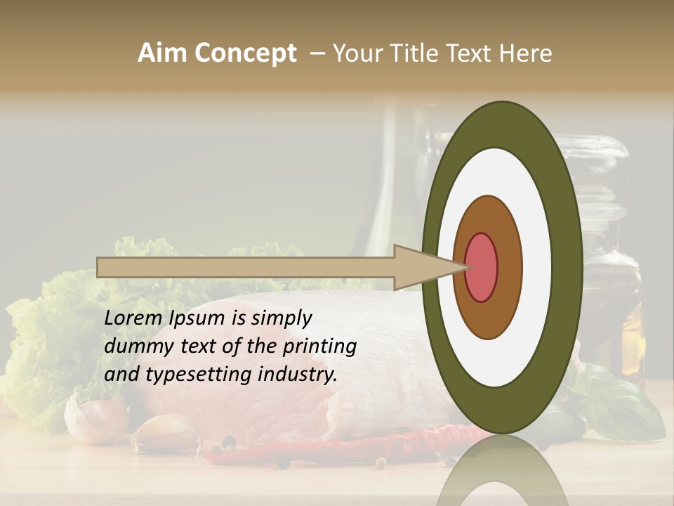 Slice Cutting Cow PowerPoint Template