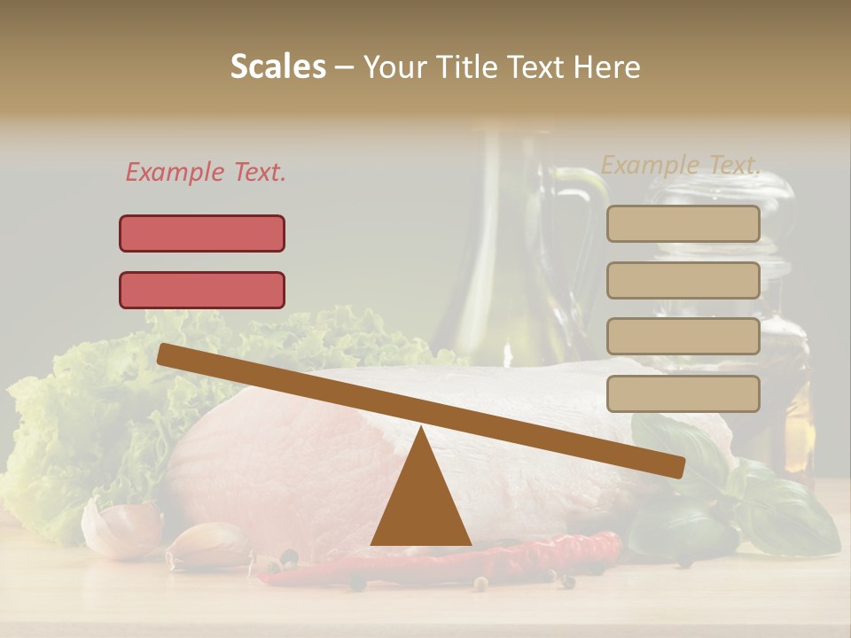 Slice Cutting Cow PowerPoint Template