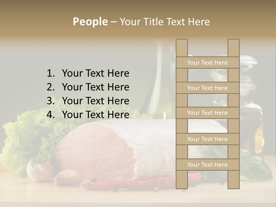 Slice Cutting Cow PowerPoint Template