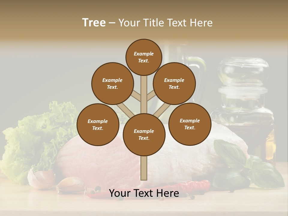 Slice Cutting Cow PowerPoint Template