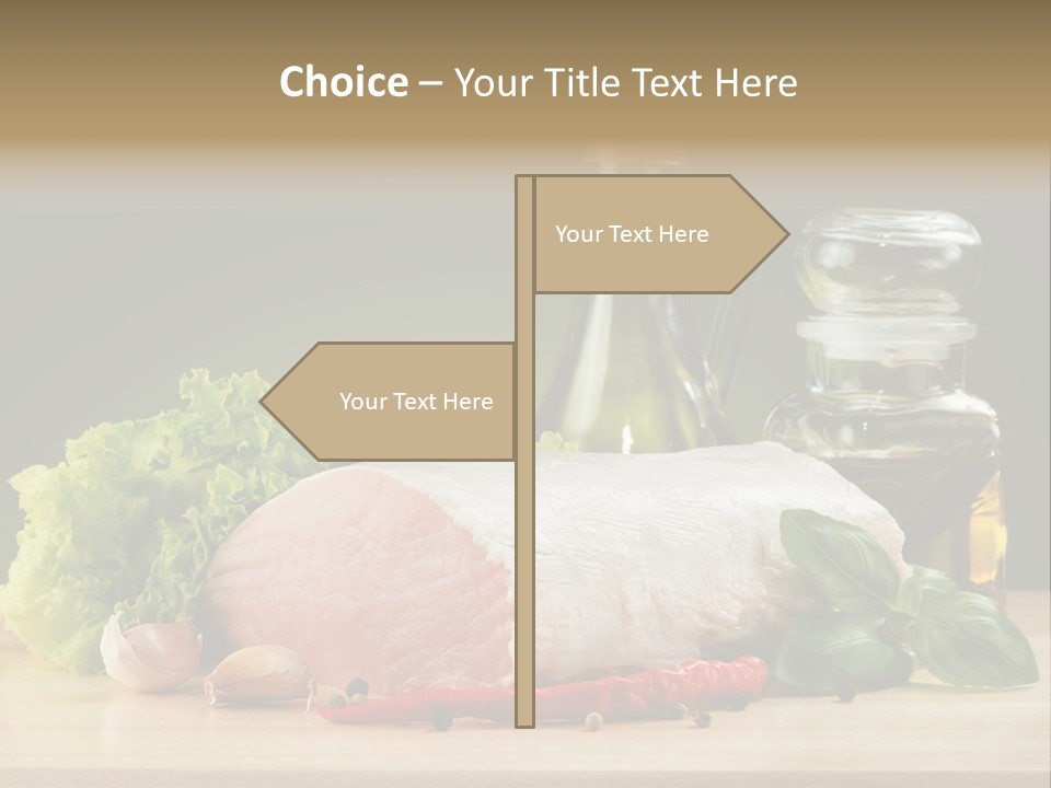 Slice Cutting Cow PowerPoint Template