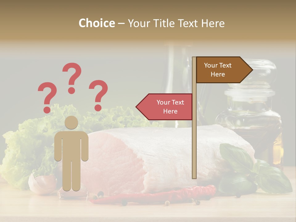 Slice Cutting Cow PowerPoint Template