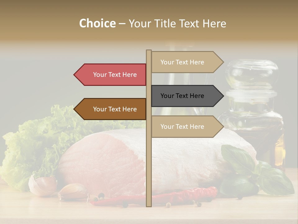Slice Cutting Cow PowerPoint Template