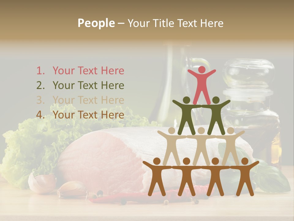 Slice Cutting Cow PowerPoint Template