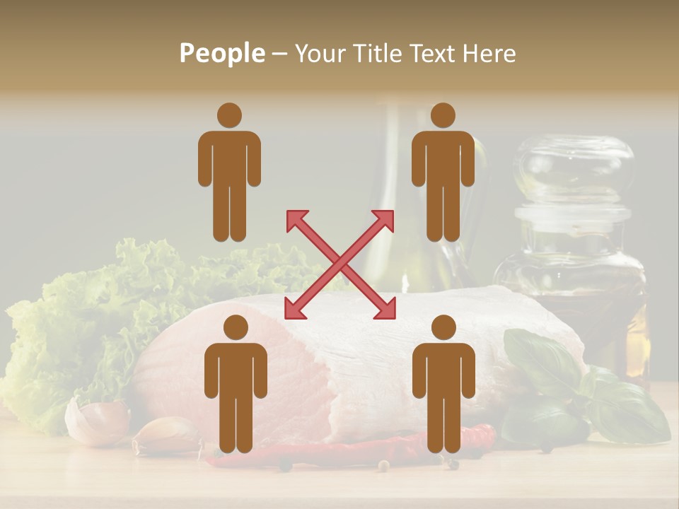 Slice Cutting Cow PowerPoint Template
