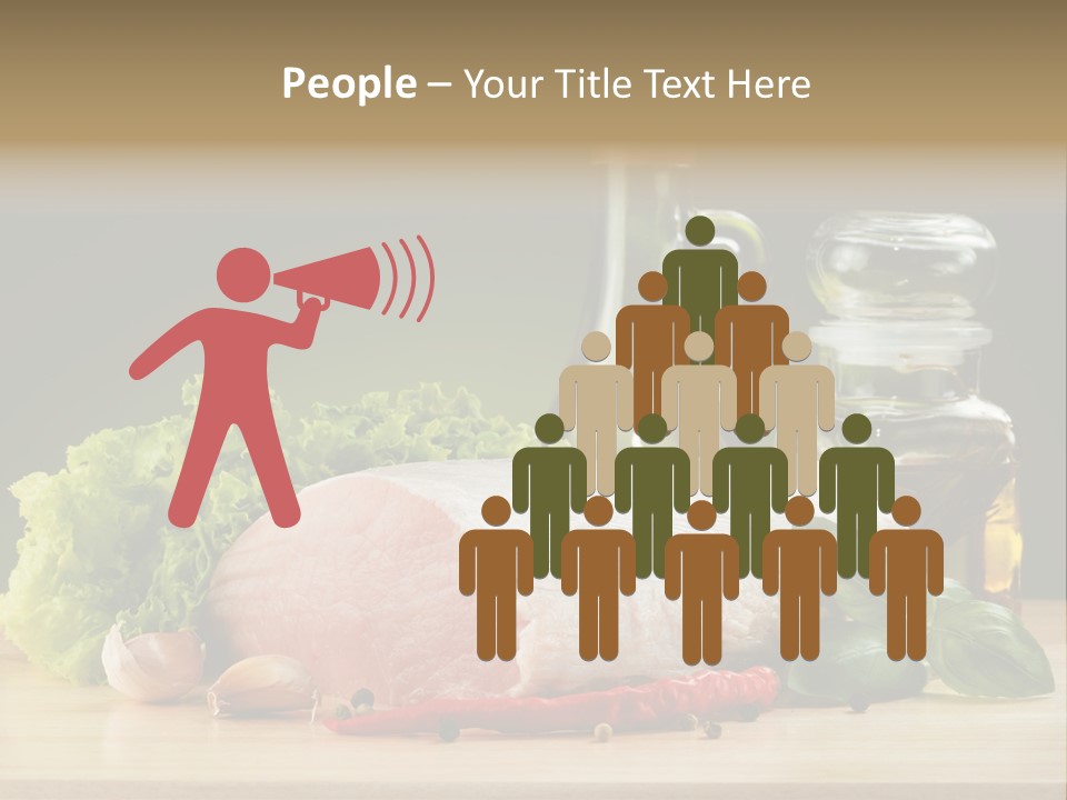 Slice Cutting Cow PowerPoint Template