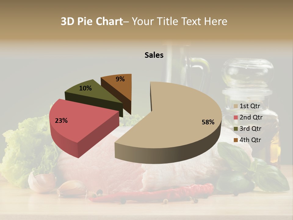 Slice Cutting Cow PowerPoint Template