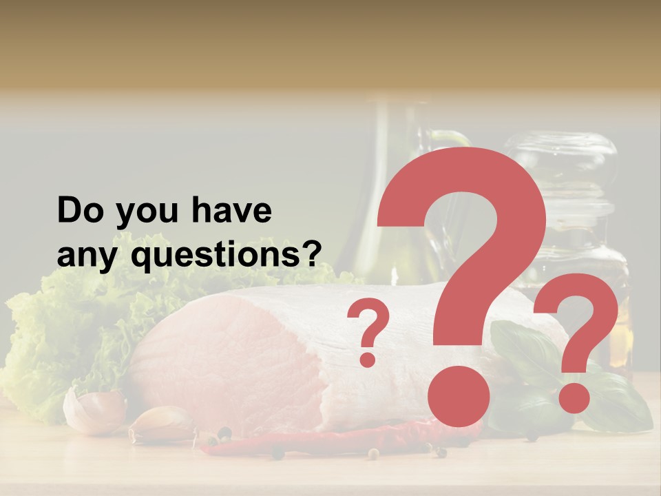 Slice Cutting Cow PowerPoint Template