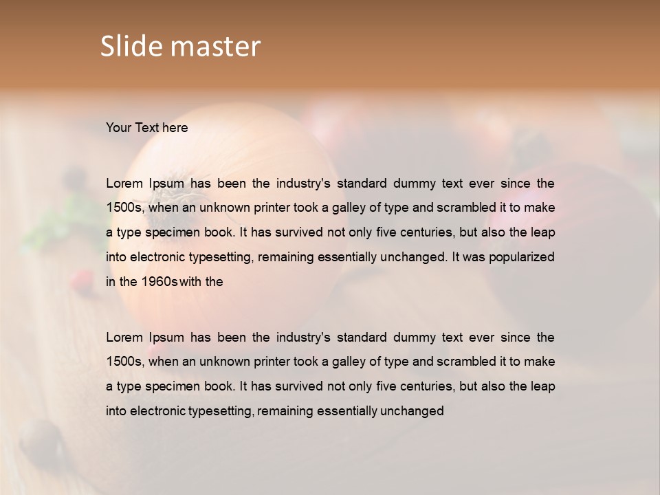 Root Board Food PowerPoint Template