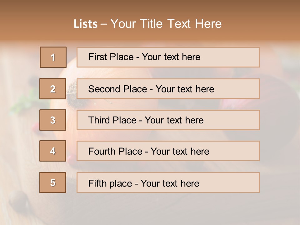 Root Board Food PowerPoint Template