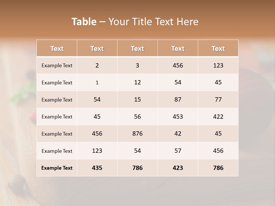 Root Board Food PowerPoint Template