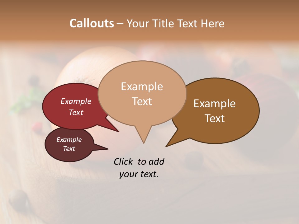 Root Board Food PowerPoint Template