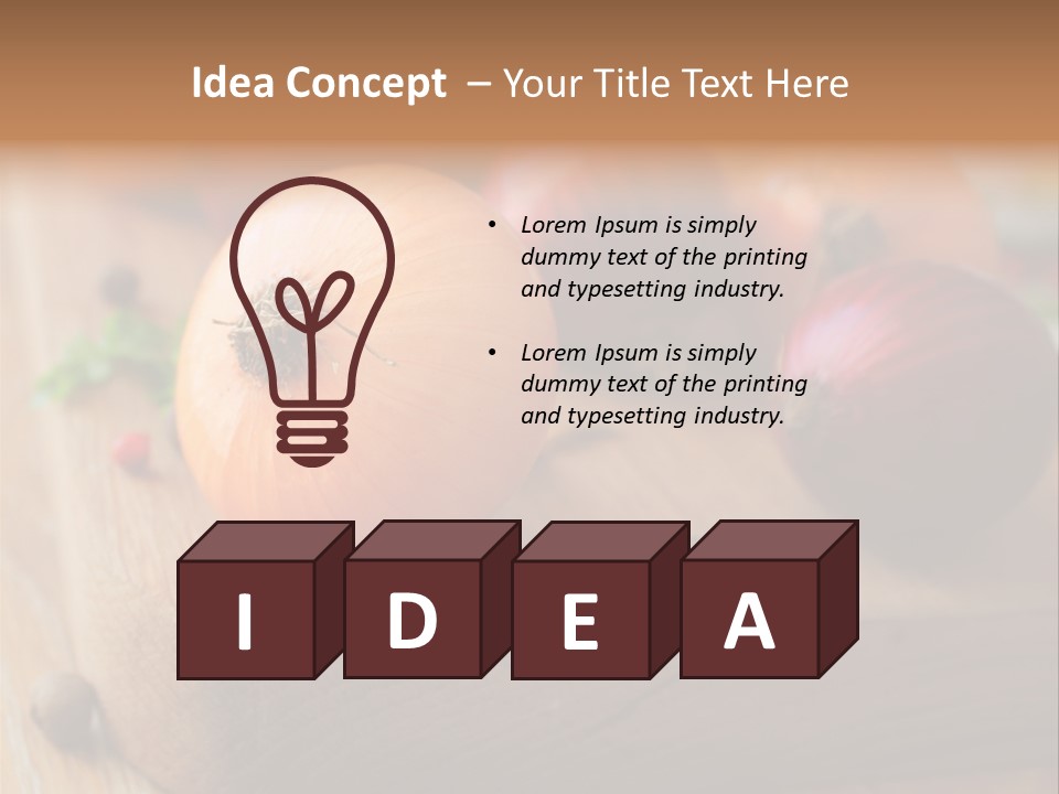 Root Board Food PowerPoint Template