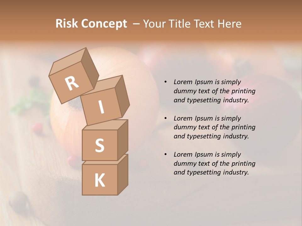 Root Board Food PowerPoint Template