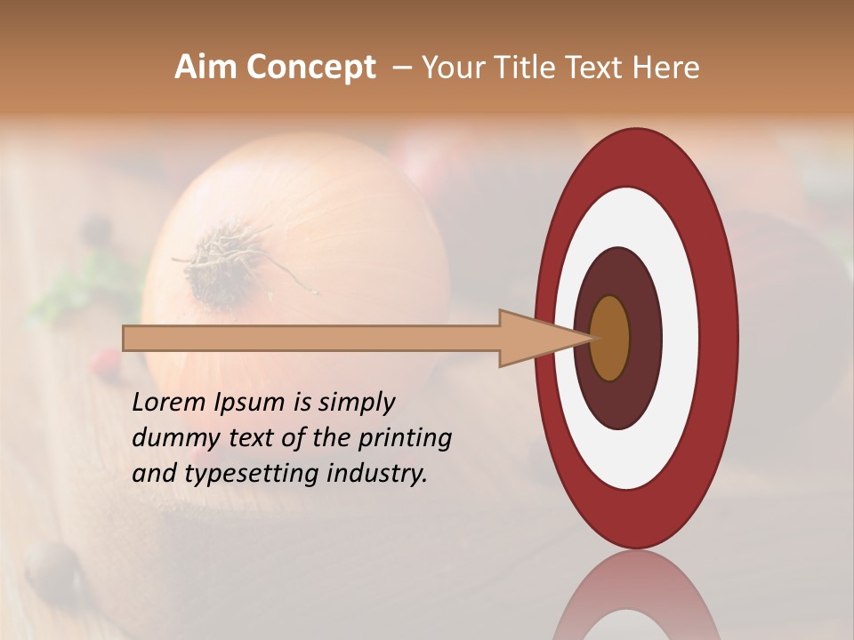 Root Board Food PowerPoint Template