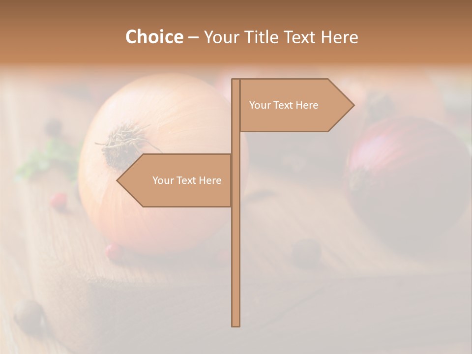 Root Board Food PowerPoint Template