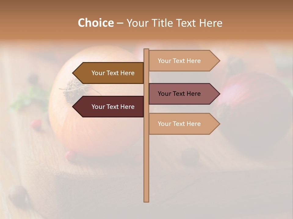 Root Board Food PowerPoint Template