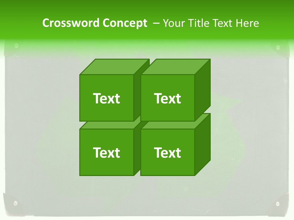 A Piece Of Luggage With A Green Recycle On It PowerPoint Template
