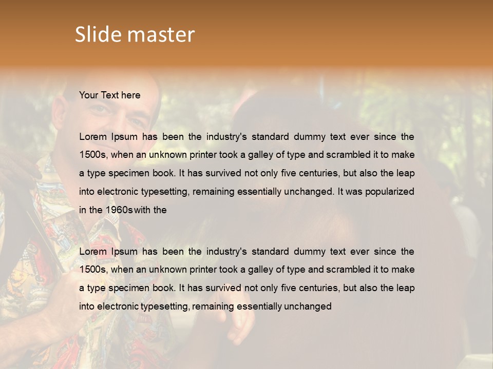 Woman Old Teenager PowerPoint Template