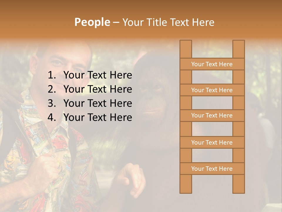 Woman Old Teenager PowerPoint Template