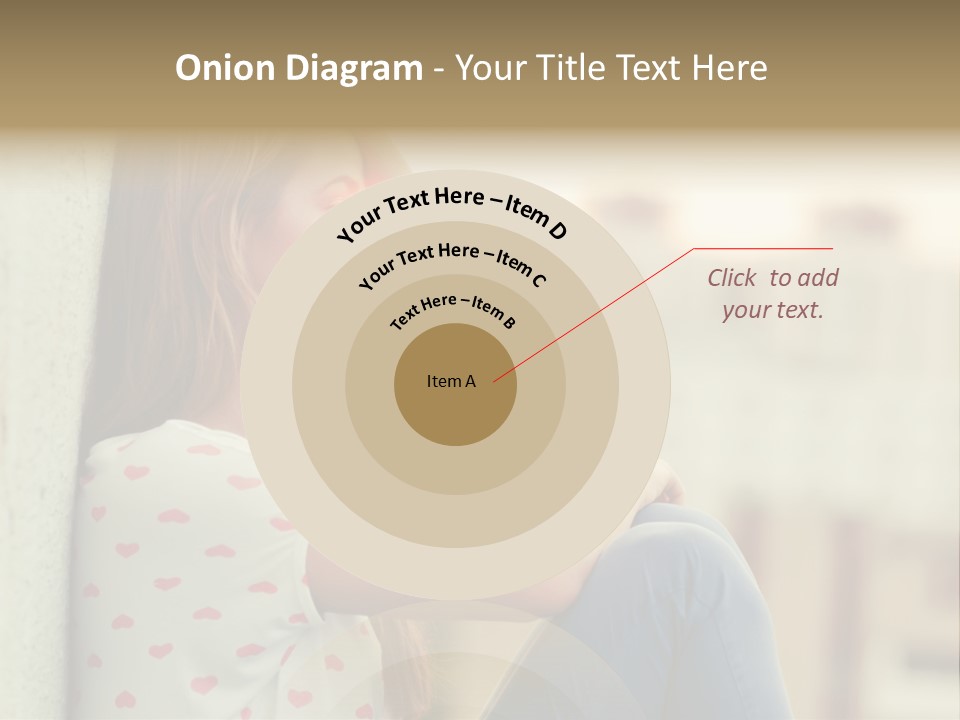 A Woman Sitting On A Ledge With Her Hands On Her Head PowerPoint Template