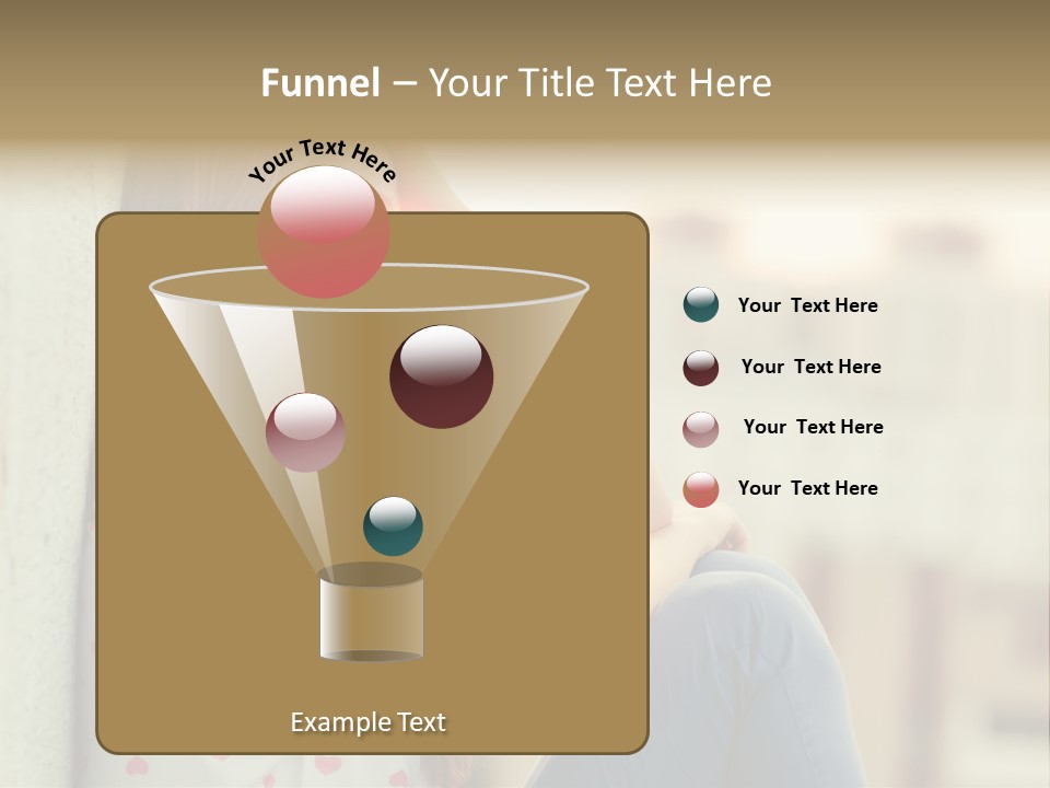 A Woman Sitting On A Ledge With Her Hands On Her Head PowerPoint Template