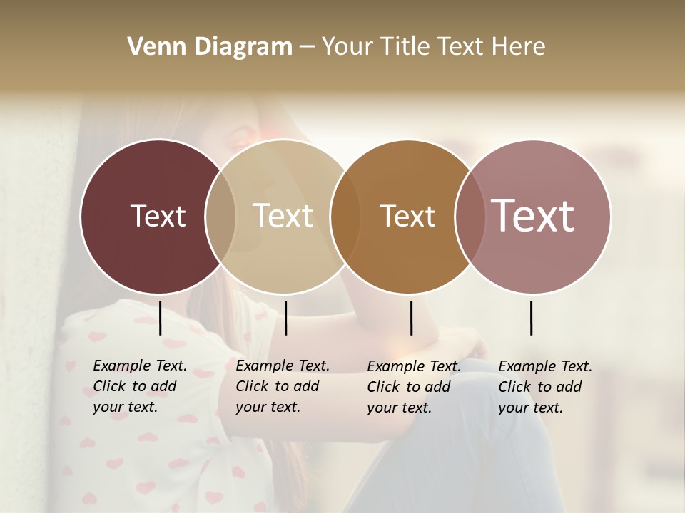 A Woman Sitting On A Ledge With Her Hands On Her Head PowerPoint Template