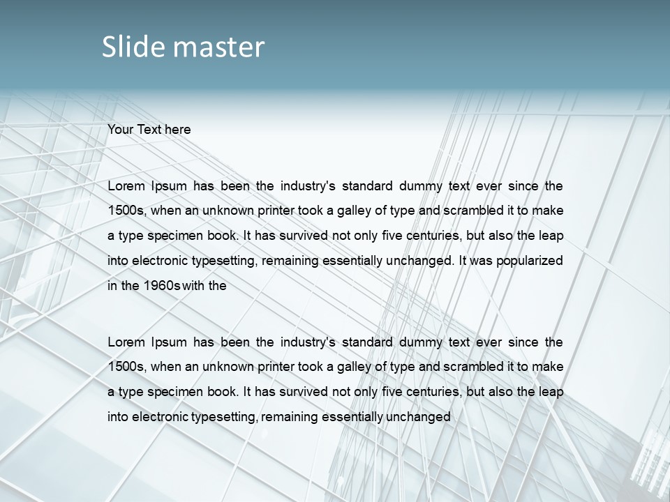 Solitude Wall Transparent PowerPoint Template