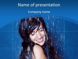 Water Hair Body PowerPoint Template