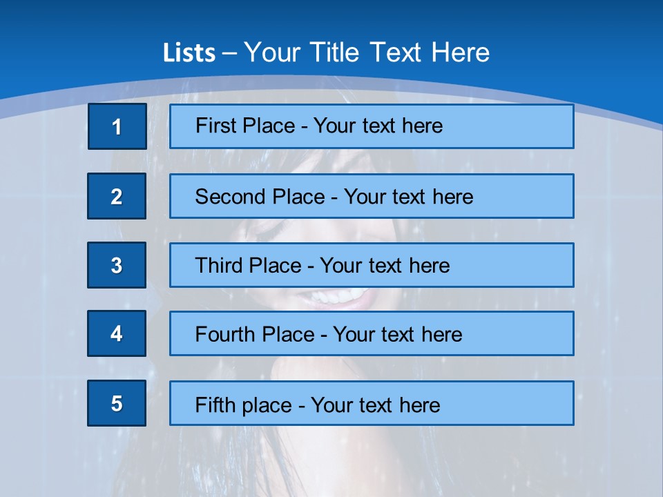 Water Hair Body PowerPoint Template