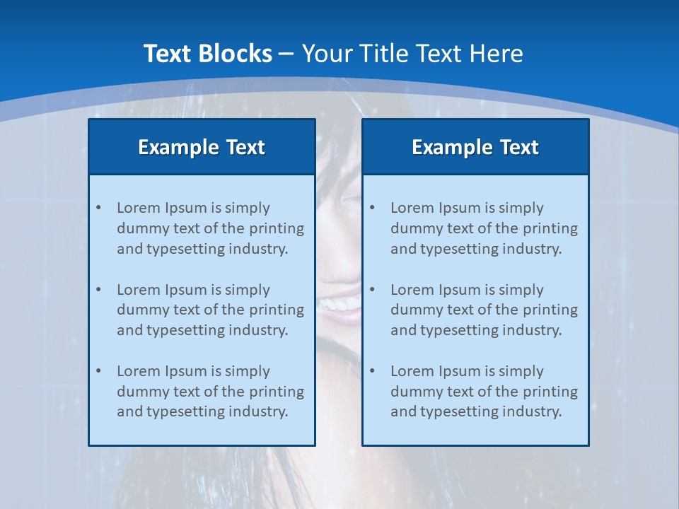 Water Hair Body PowerPoint Template