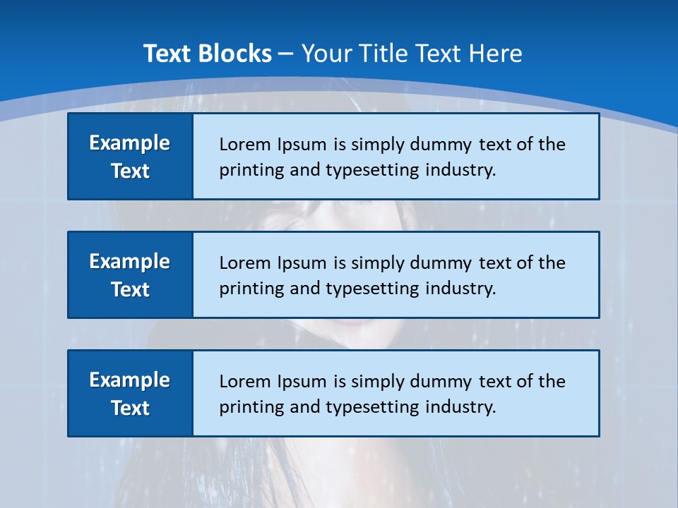 Water Hair Body PowerPoint Template