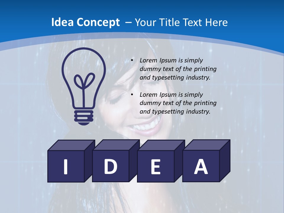 Water Hair Body PowerPoint Template