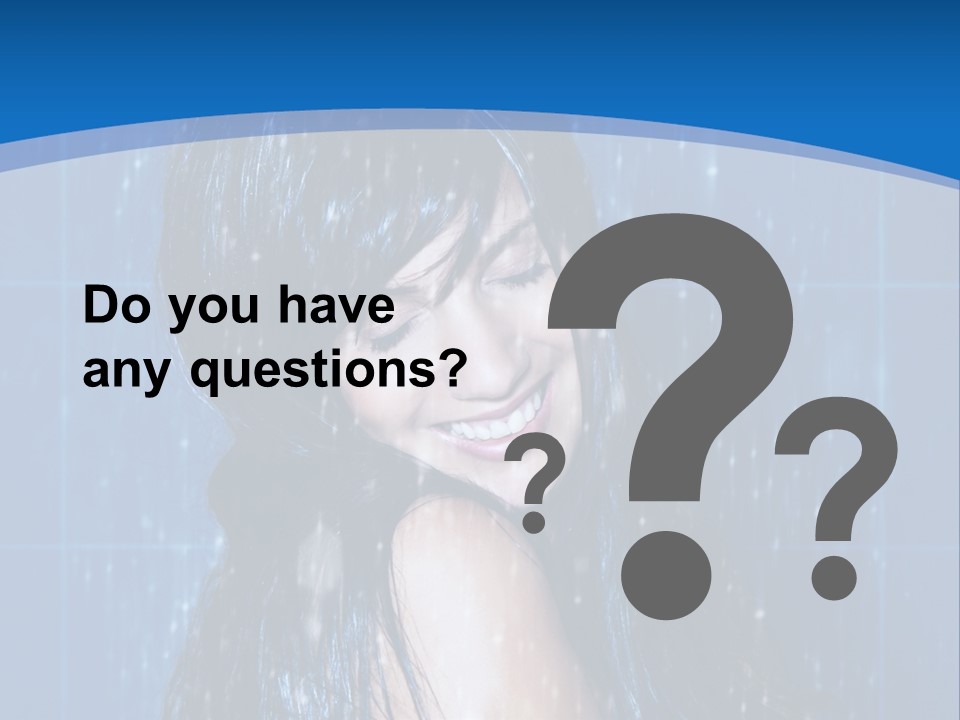 Water Hair Body PowerPoint Template