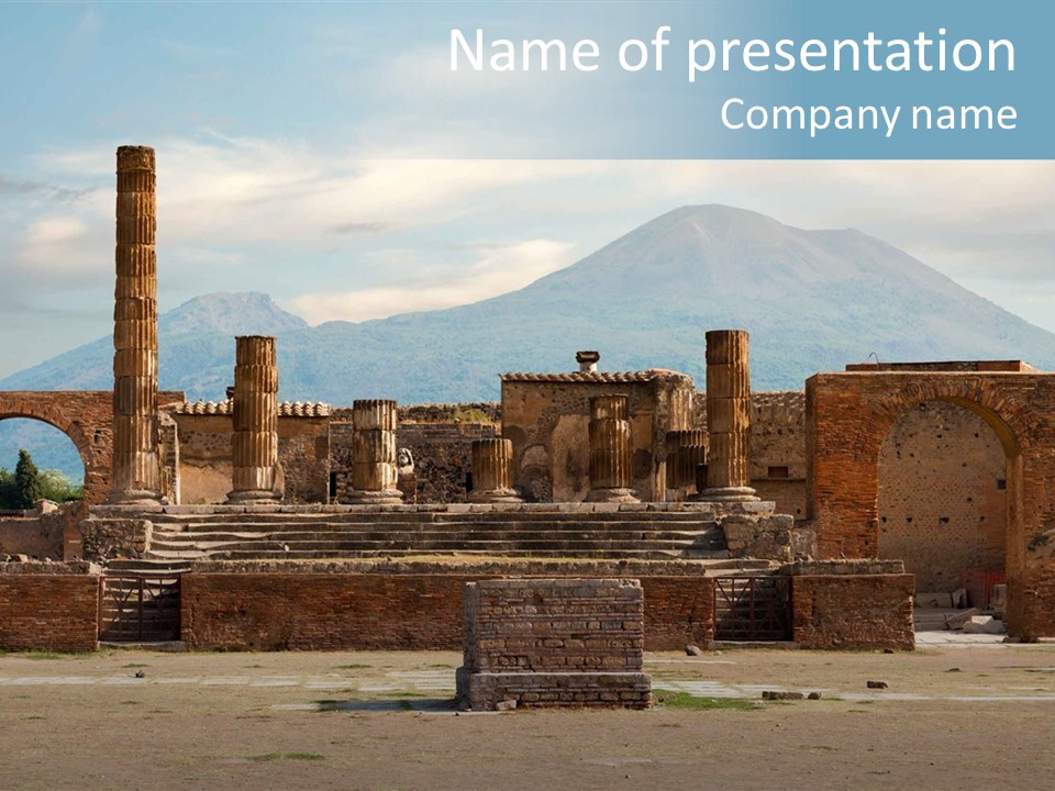 Unesco Forum Ancient PowerPoint Template
