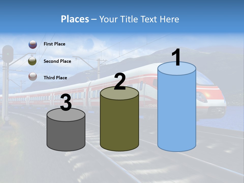 Arrival Locomotive Traffic PowerPoint Template