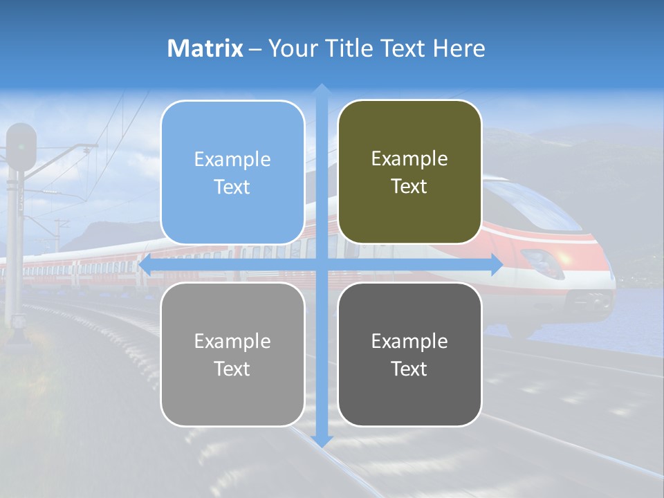 Arrival Locomotive Traffic PowerPoint Template