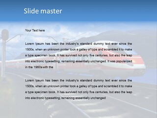 Arrival Locomotive Traffic PowerPoint Template