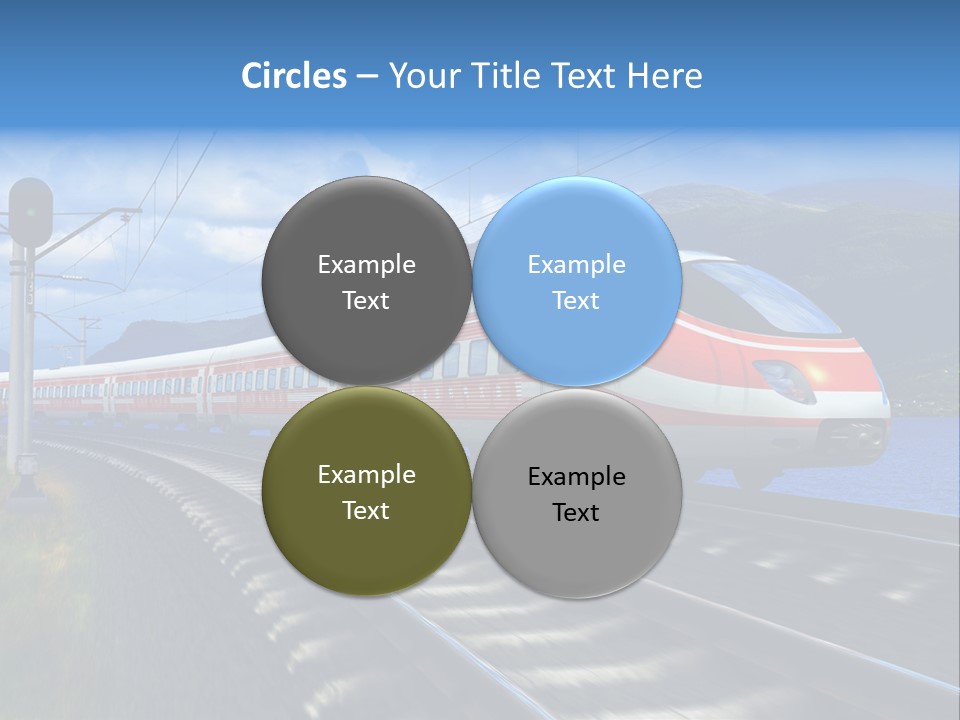 Arrival Locomotive Traffic PowerPoint Template