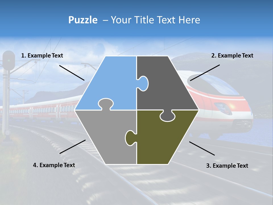 Arrival Locomotive Traffic PowerPoint Template
