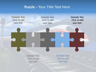 Arrival Locomotive Traffic PowerPoint Template