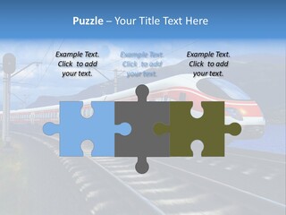 Arrival Locomotive Traffic PowerPoint Template