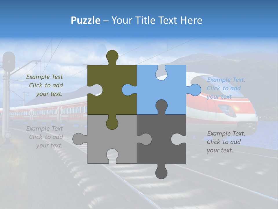 Arrival Locomotive Traffic PowerPoint Template