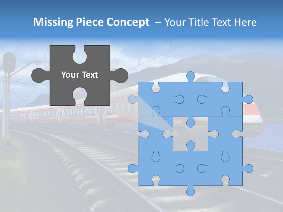 Arrival Locomotive Traffic PowerPoint Template