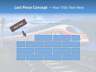Arrival Locomotive Traffic PowerPoint Template